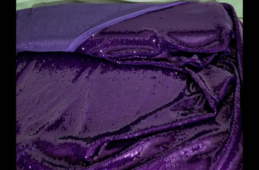 Sequin Classic Polyester Single-Colored - 140cm