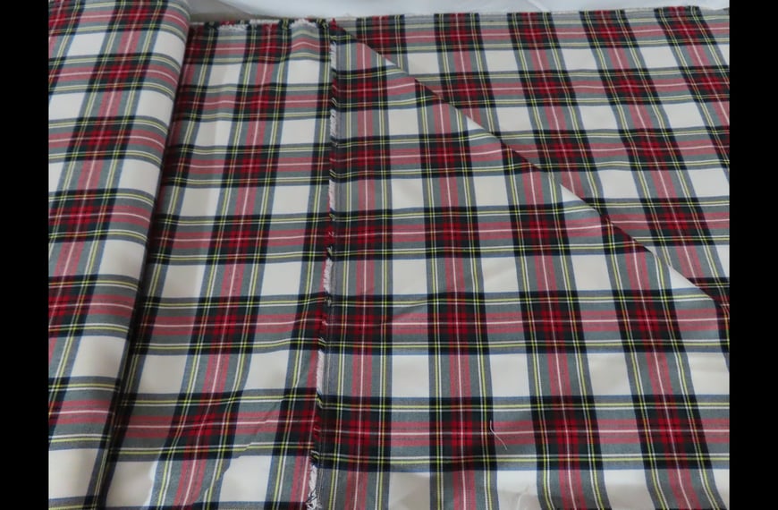 Gabardine Checker Polyester Viscose Multi-Colored-150cm Gabardine Checker Polyester Viscose Multi-Colored-150cm