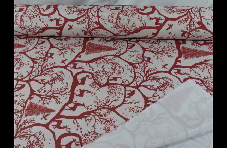 Loneta Christmas Designs Cotton Polyester Multi-Colored-280cm