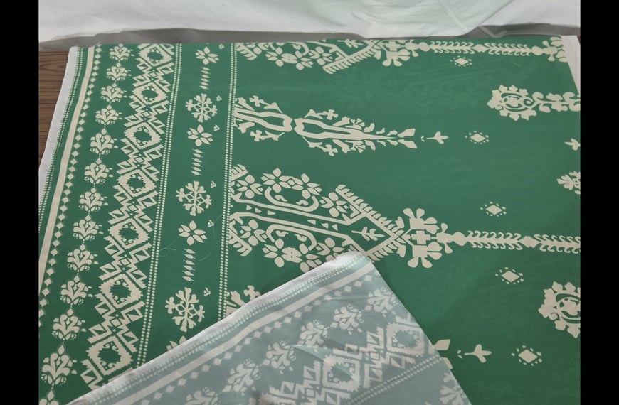 Satin with Boho Patterns & Finish 100% Polyester Multi-Colored - 150cm