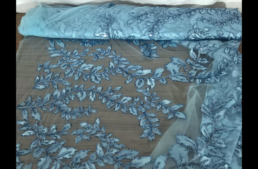 Lace China with Twigs Polyester Single-Colored-160cm Lace China with Twigs Polyester Single-Colored-160cm