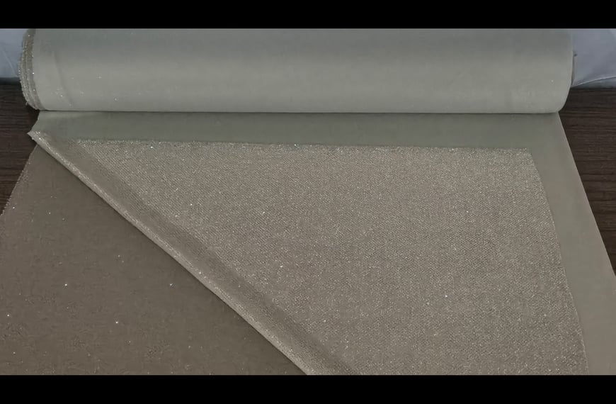 Jersey Metallic with Glitter Polyester Single-Colored - 150cm