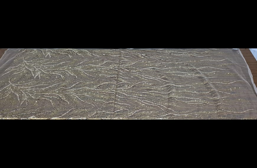 Mesh Tulle with Glitter Branch Polyster 2-Colored - 150cm Mesh Tulle with Glitter Branch Polyster 2-Colored - 150cm