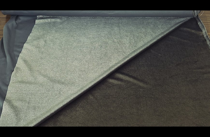 Velvet with Golden Foil Polyester Single-Colored - 150cm