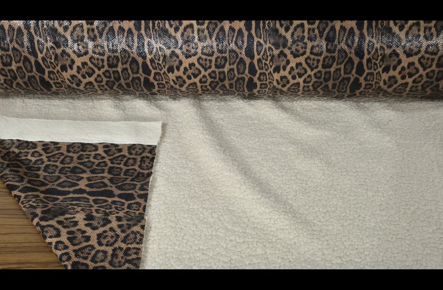 Fur Sheep-Hair with Vinyl Coating Double-Sided Polyester Multi-Colored - 150cm
