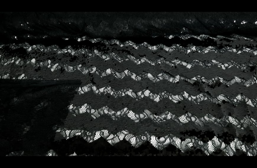 Lace witη Sequin  Polyester  Single-Colored - 140cm