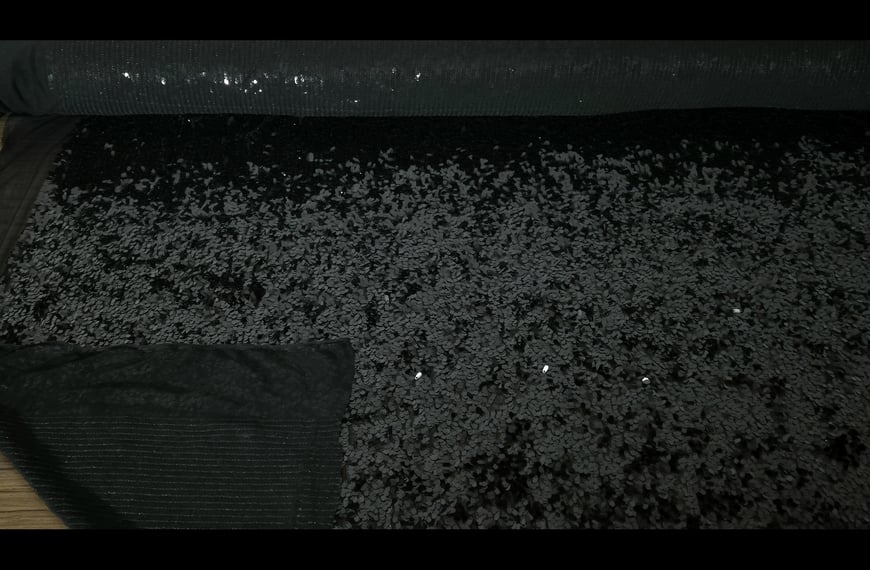 Sequin Classic Polyester Elast Single-Colored - 140cm