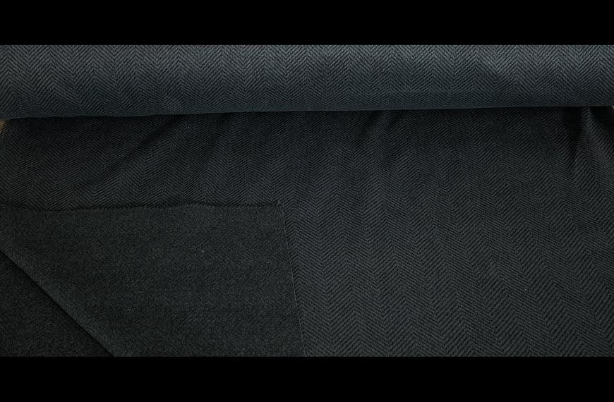 Coat with Mohair & Pie De Poule Polyester Wool Multi-Colored - 150cm