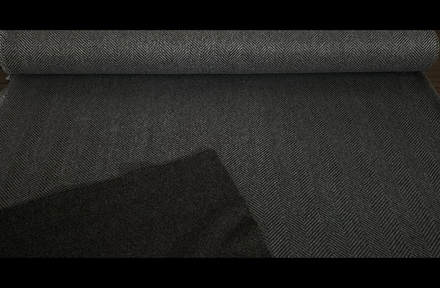 Coat Diagonal Polyester Single-Colored - 150cm