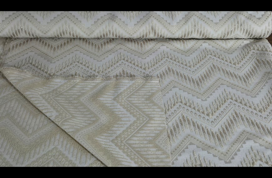 Brocade Missoni with Gold Thread Polyester Metallic Elast Multi-Colored - 140cm