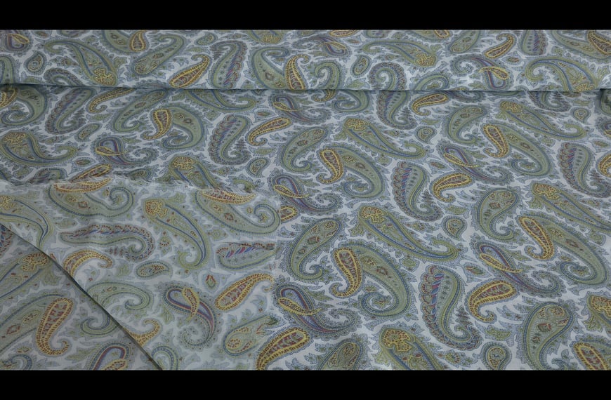 Georgette with Paislies Polyester Multi-Colored - 140cm