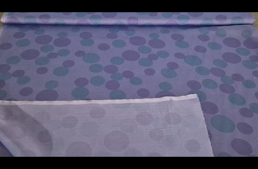 Muslin with Circle Designs Polyester Multi-Colored - 150cm