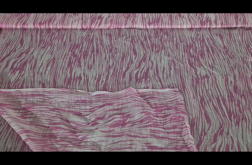 Muslin with Water-Like Patterns Silk 2-Colored - 150cm