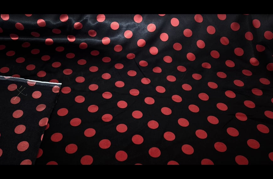 Satin Polka Dots Polyester Multi-Colored - 150cm