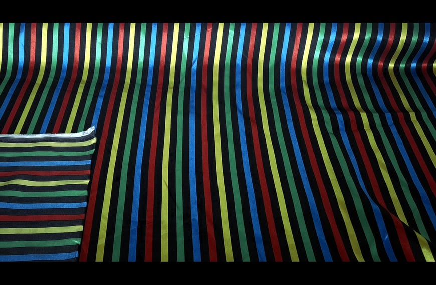 Satin Stripes Polyester Multi-Colored - 150cm