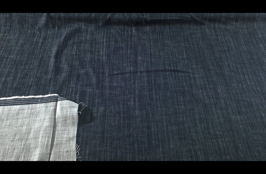 Denim from Recycled Polyester Cotton Elastin Single-Colored - 150cm