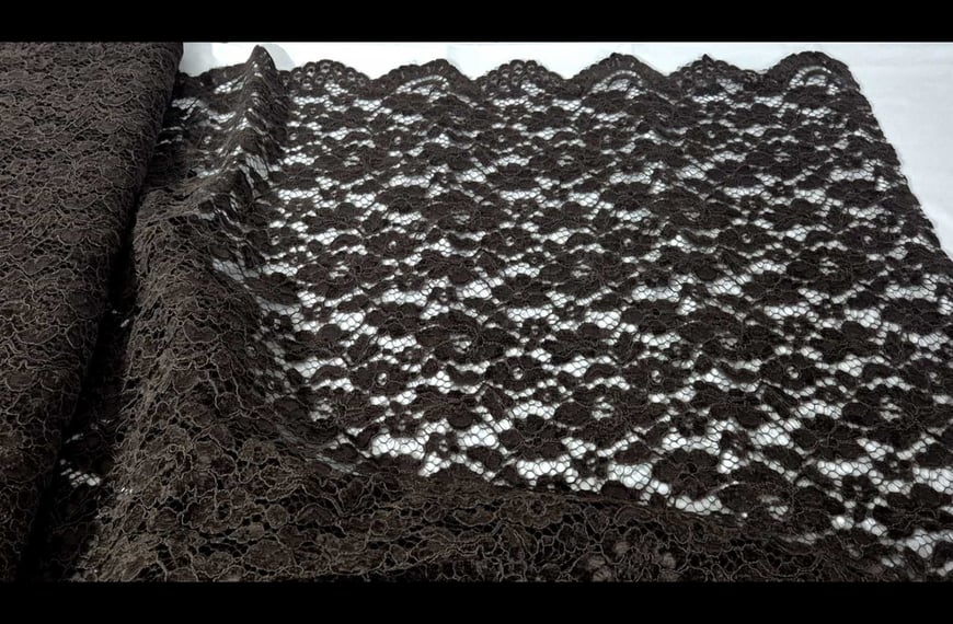 Lace Corded Velvet Polyester Single-Colored - 140cm