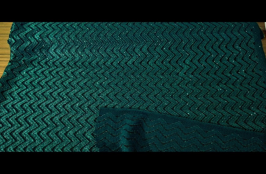 Knitted Metallic Polyester Elastin Single-Colored - 130cm