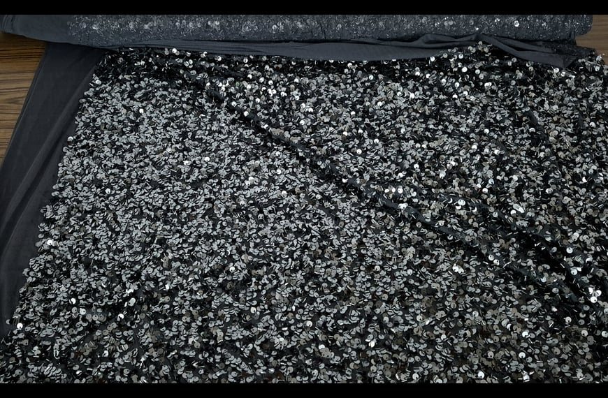 Sequin Ground Classic Polyester Single-Colored - 140cm