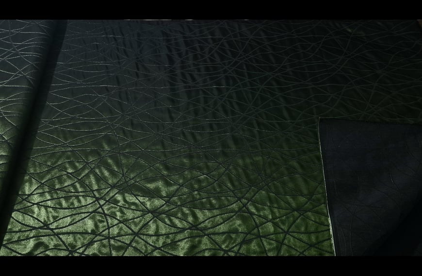 Jacquard with Waves Polyester Multi-Colored - 150cm