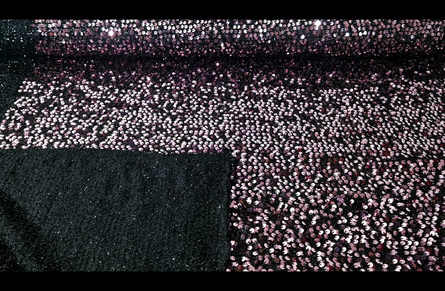 Sequin Thick for Winter Polyester Single-Colored - 150cm