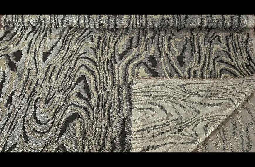 Brocade Moire Polyester Multi-Colored - 150cm