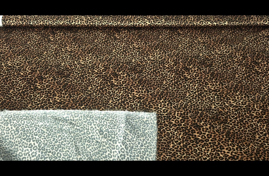 Satin Leopard Polyester Multi-Colored - 150cm