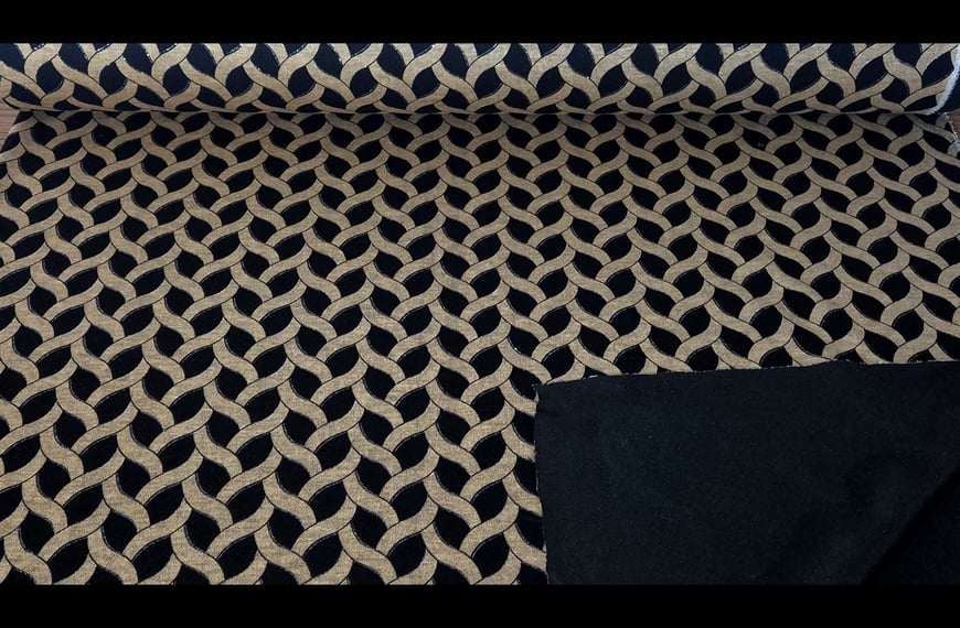 Knitted with Braids Polyester Elastin Multi-Colored - 150cm