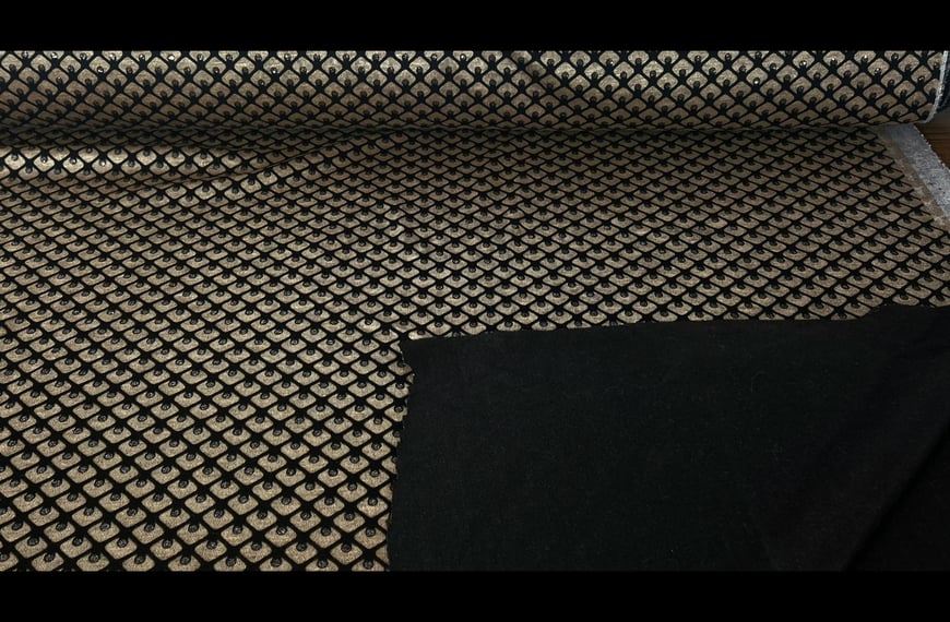 Knitted with Rhombuses & Glitter Polyester Elastin Multi-Colored - 150cm