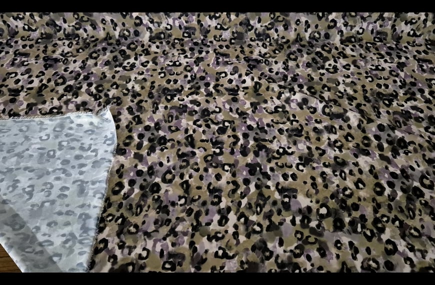 Georgette Leopard Polyester Multi-Colored - 150cm