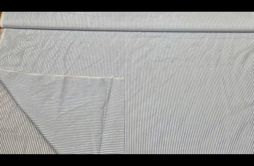 Poplin with Thin Stripes & Lurex Cotton Elast Multi-Colored - 150cm
