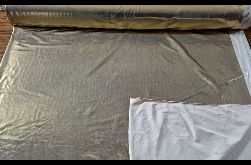 Jersey with Foil CoatingPolyester Elastin Multi-Colored - 150cm