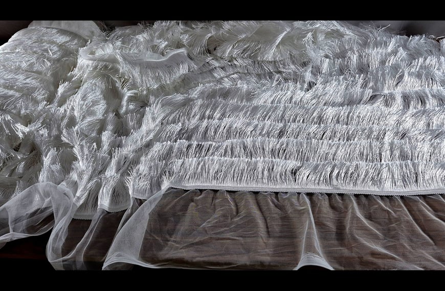 Sequin with Fringes Polyester Single-Colored - 150cm