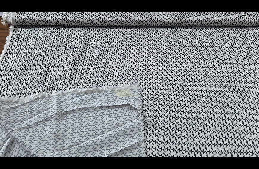 100% Viscose with Small Design Patterns Multi-Colored - 150cm