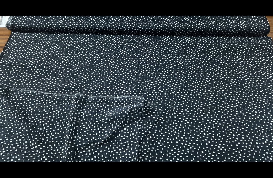 100% Viscose Polka Dots 2-Colored - 150cm