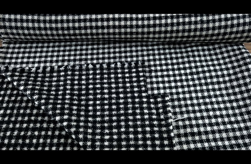 Tweed with Pie De Poule Wool Multi-Colored - 150cm