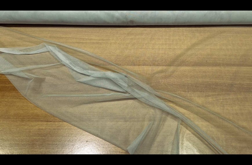 Mesh Tulle Silicone 3meter Width Polyester Single-Colored - 300cm